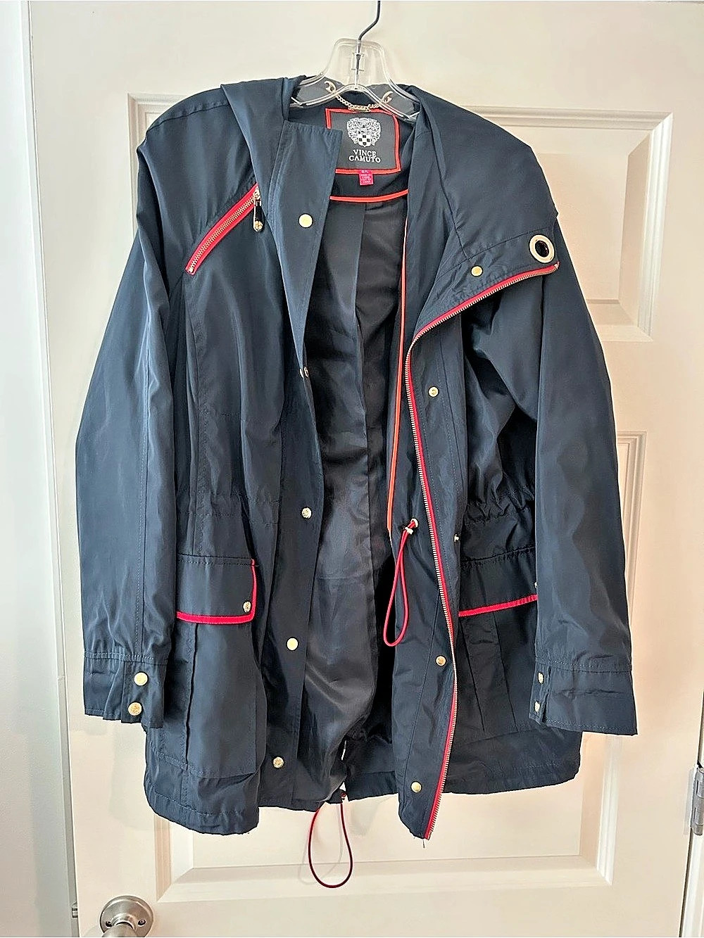 Vince Camuto Utility Jacket Black Size Large Like New